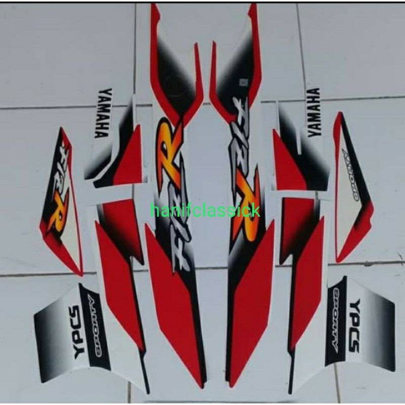 MERAH 紅白 Fis R Body Cover Trim Striping 貼紙套裝 | 蝦皮購物