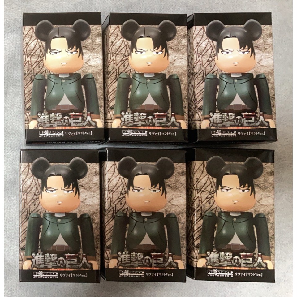 🔥現貨🔥BE@RBRICK 庫柏力克熊 100% 進擊的巨人 兵長里維 (未拆封)