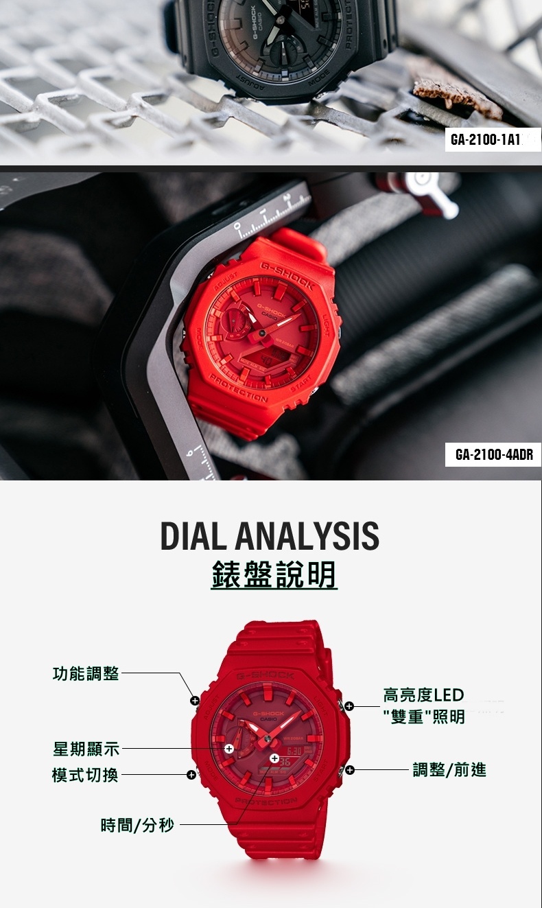 🆒台灣CASIO公司貨(5611機芯)農家橡樹+超薄碳纖維錶殼+200米防水悠遊卡(一卡通)手錶 | 蝦皮購物
