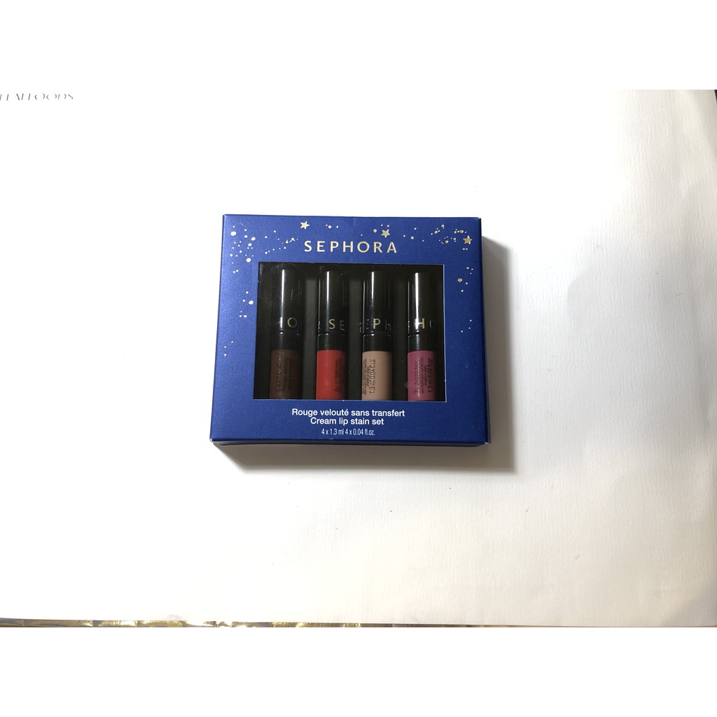 【現貨】Sephora Mini Cream Lip Stain Set 蝦皮購物