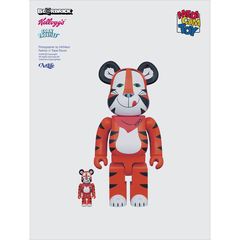 Artlife @ MEDICOM BE@RBRICK TONY TIGER VINTAGE 家樂氏東尼虎| 蝦皮購物