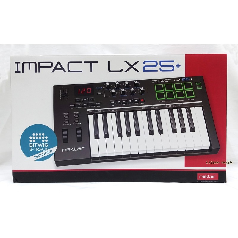 立昇樂器Nektar Impact LX25+ 主控鍵盤25鍵Midi Keyboard 公司貨| 蝦皮購物