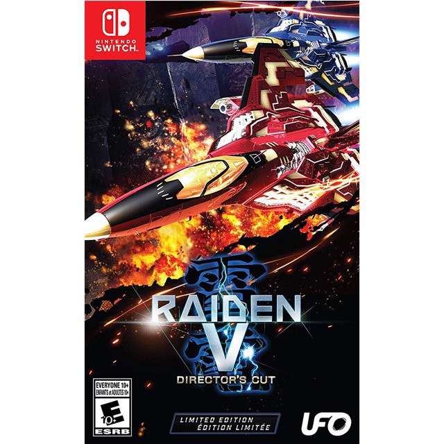 全新現貨中文初回限定版絕版品)NS 雷電V 導演剪輯版(Raiden V