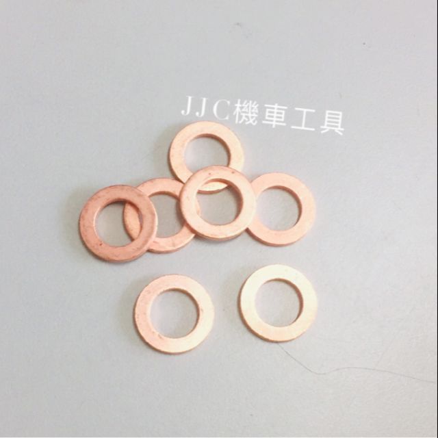 JJC機車工具銅墊片厚度2mm 內徑6/8/10/12/13/14 山葉光陽三陽原廠尺寸