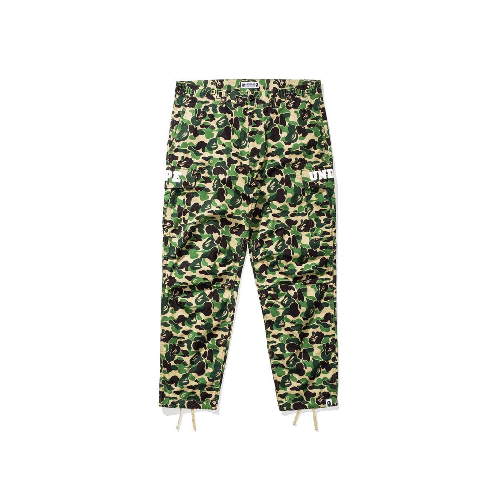 A BATHING APE BAPE X UNDEFEATED ABC 6POCKET PANTS 柵欄 聯名 迷彩褲