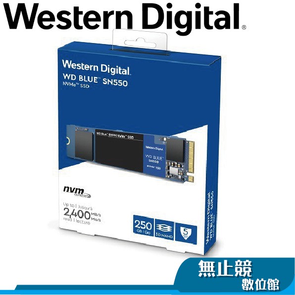 WD威騰SN550 SSD固態硬碟250GB 500GB 1TB 藍標TLC M.2 五年保| 蝦皮購物