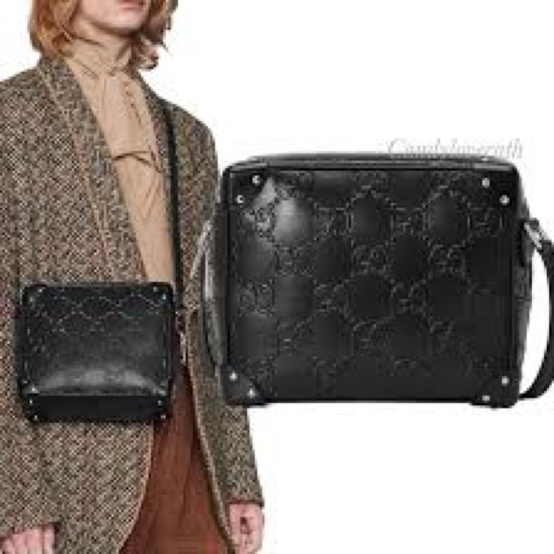 GUCCI Gg Embossed Shoulder Bag