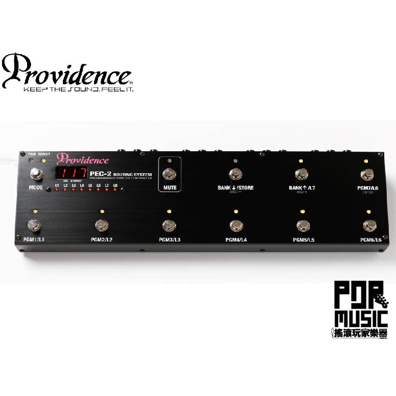 【搖滾玩家樂器】全新 免運公司貨 Providence PEC-2 效果器踏板控制器 迴路控制 切換器 記憶踏版