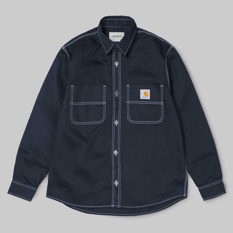 Carhartt wip chalk shirt jacket store