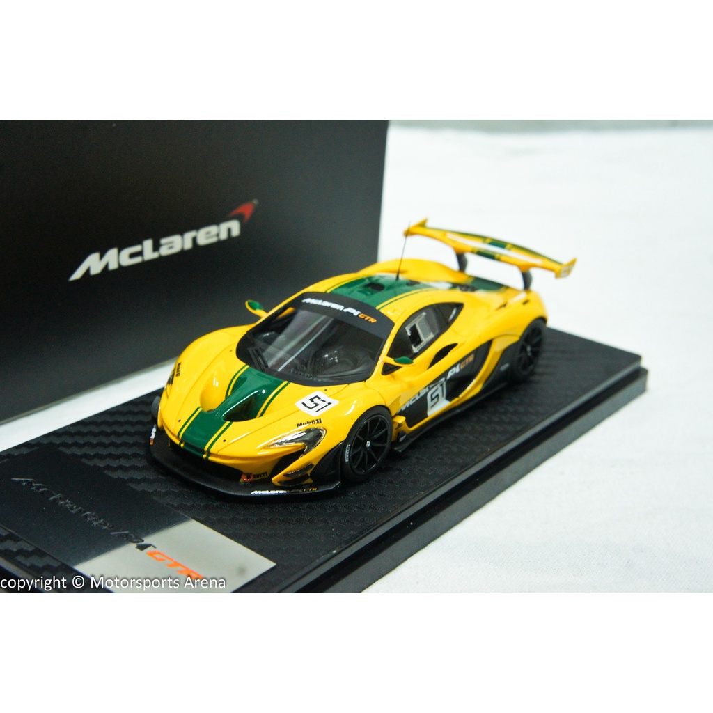 超值特價】樹脂1:43 TSM McLaren P1 GTR #51 Concept Car Harrods 