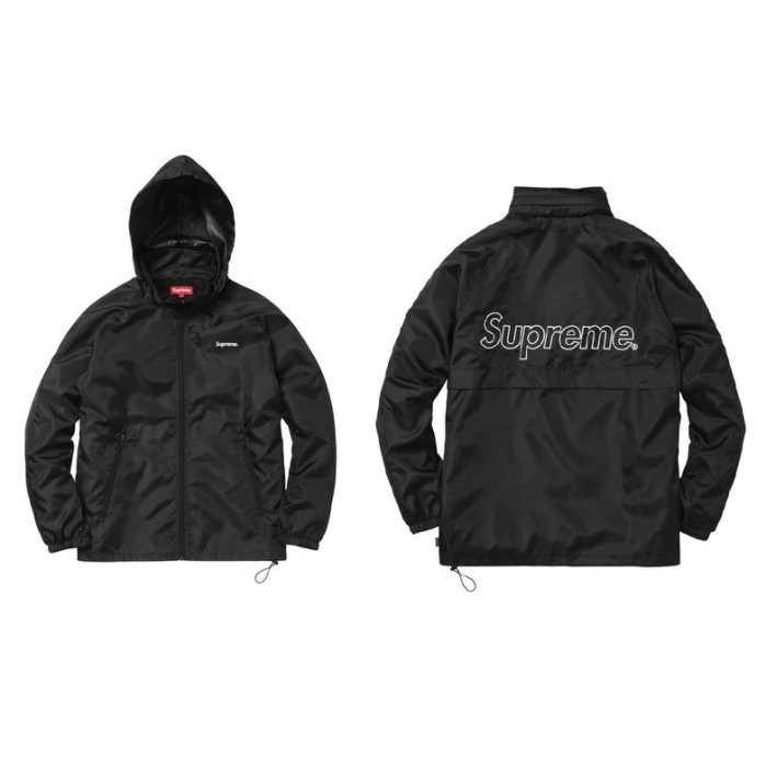 HOMIEZ】Supreme Windbreaker Warm Up Jacket 黑風衣外套XL | 蝦皮購物