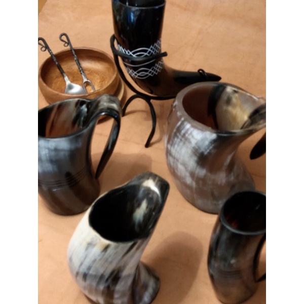 現貨【LARP道具屋】 0.5L 牛角杯/啤酒杯/維京人酒杯#LARP #中
