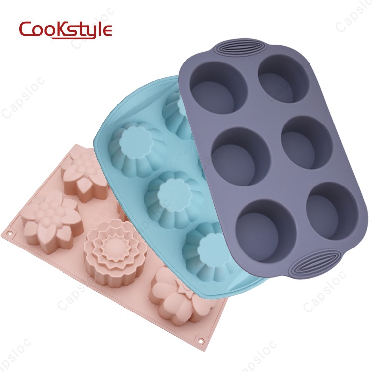 矽膠蛋糕模 烤模 蛋糕模 六連蛋糕模 CooKstyle 矽膠烤模 六連烤模 蛋糕烤盤 蛋糕模具 矽膠烤盤 烘焙烤模 | 蝦皮購物