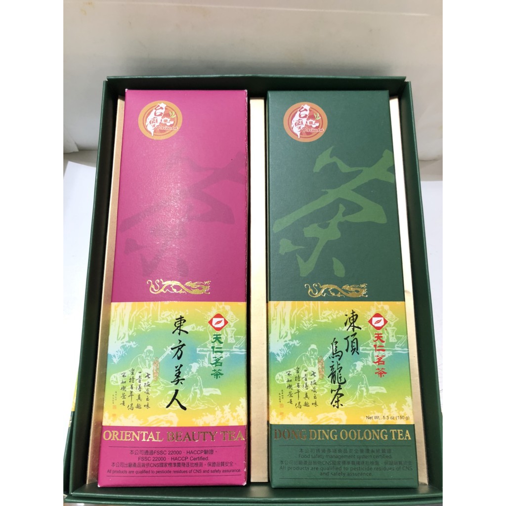 澄韻堂】效期新、天仁茗茶-凍頂烏龍茶150克/盒+東方美人茶100克