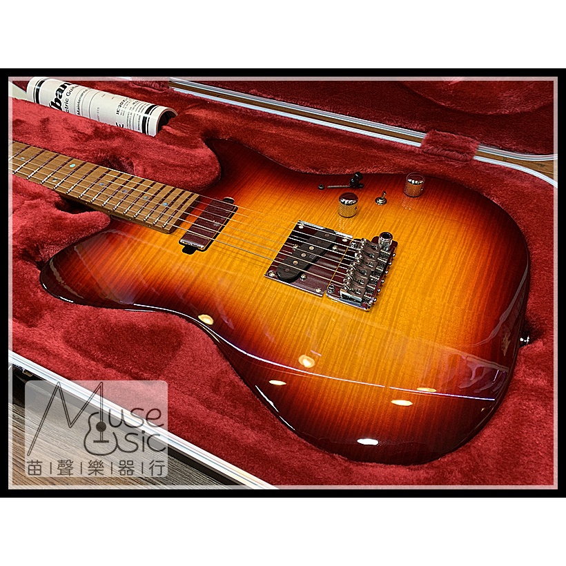 苗聲樂器Ibanez旗艦店】Ibanez Prestige AZS2200F 虎紋漸層小搖座電