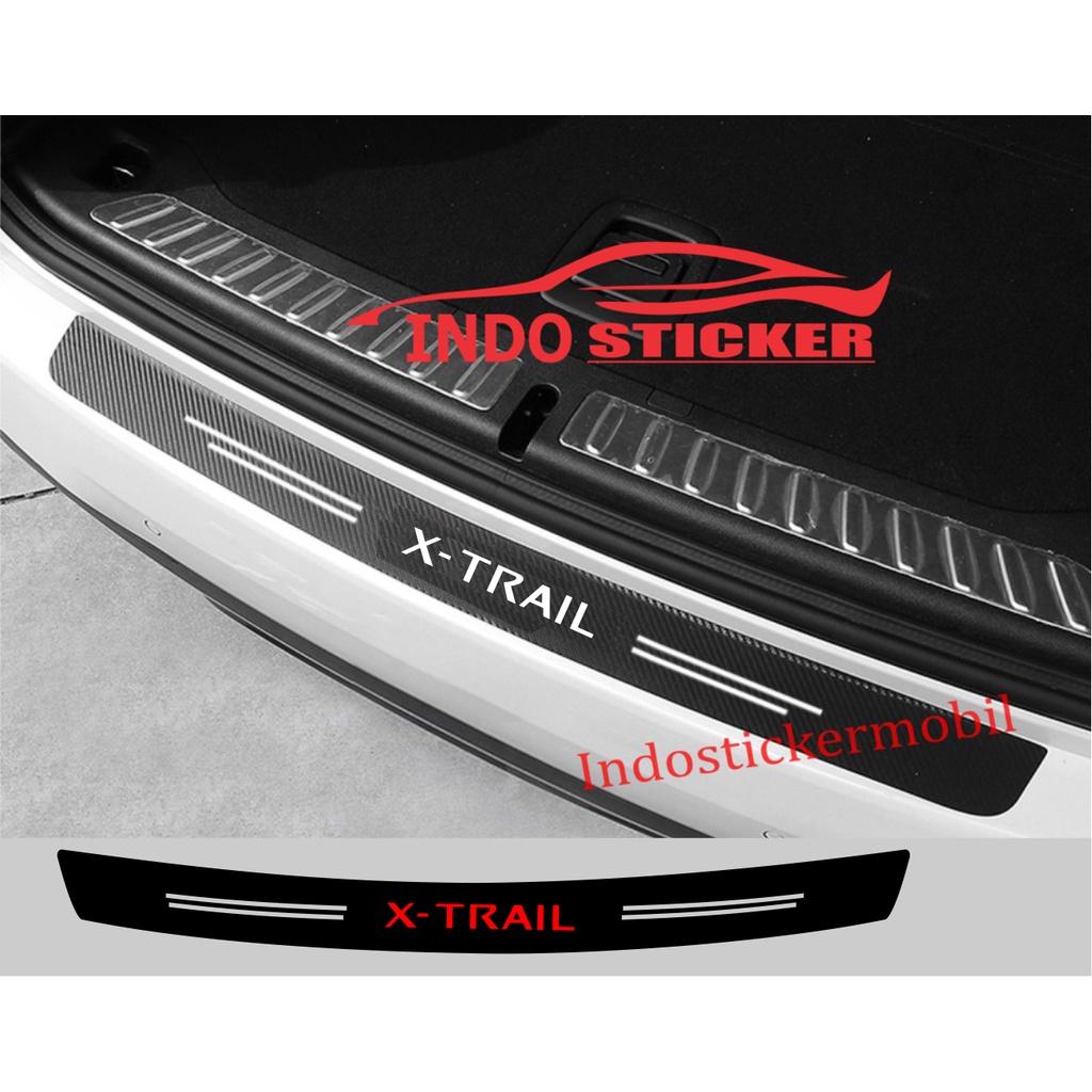 汽車貼紙 X TRAIL STICKER 碳纖維踏步保險槓汽車後備箱 NISSAN XTRAIL | 蝦皮購物