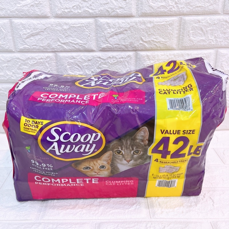 現貨 Scoop Away 超凝結貓砂 4.76公斤*4入 紫貓砂 Costco 好市多 好市多代購 貓砂 蝦皮購物
