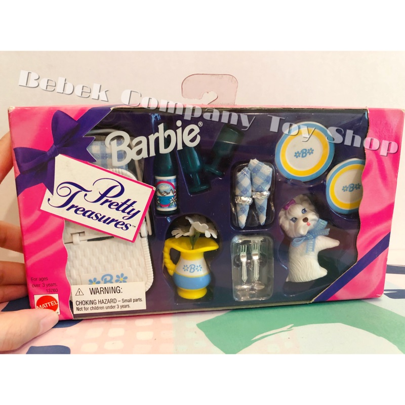 全新 Mattel 1995年 barbie pretty treasures 芭比 配件組 芭比娃娃 古董玩具 絕版 | 蝦皮購物
