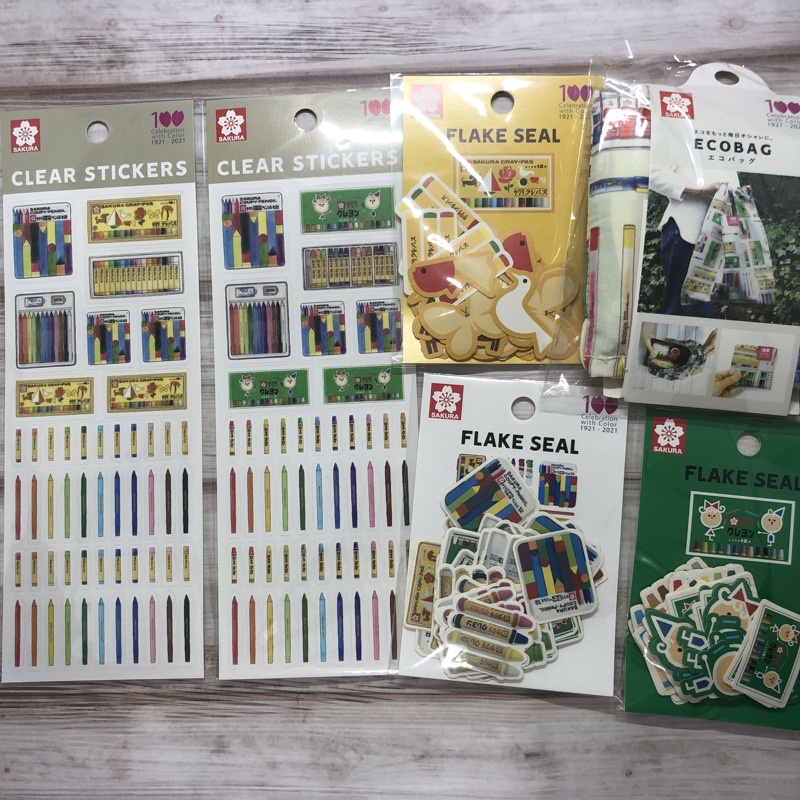 《現貨！日本帶回》數量限定 Sakura Color Products Corp. 100週年紀念商品 貼紙 分裝 | 蝦皮購物