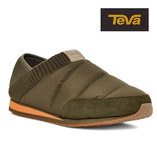 【TEVA】男/女/中性 ReEmber 2 兩穿式防潑水法國麵包鞋/休閒鞋/懶人鞋-深橄欖 (原廠現貨)
