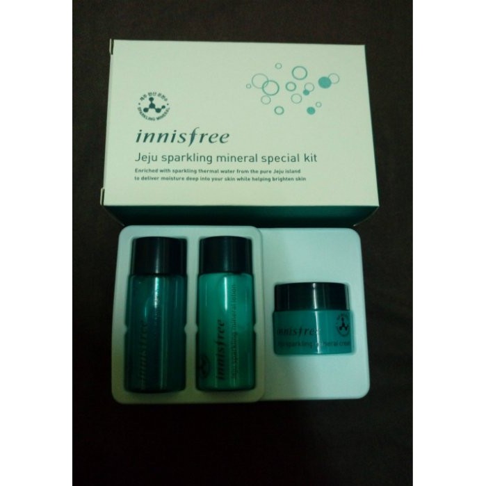 全新 innisfree 濟州溫泉泡泡體驗組 ( 化妝水15ML+乳液 15ML +乳霜 5ML ) | 蝦皮購物