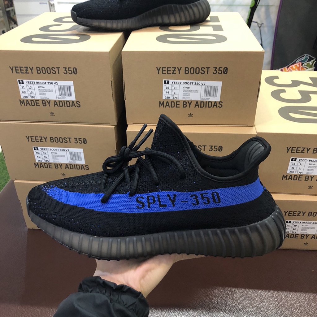 Adidas Yeezy Boost 350 V2 Dazzling Blue 黑藍 US 10.5 型號 GY7164