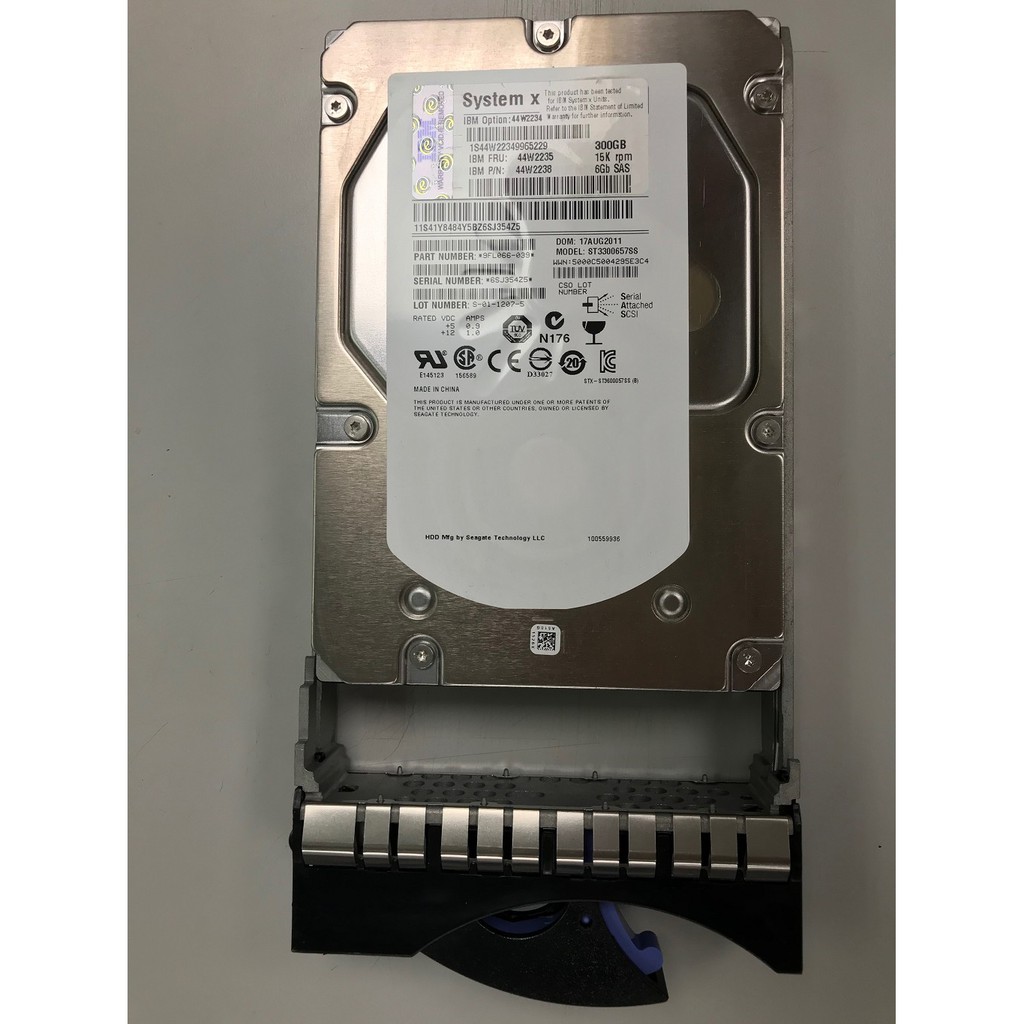 IBM System X 3.5吋 ST3300657SS 300GB / 15K rpm / 6Gb SAS硬碟 含架 | 蝦皮購物
