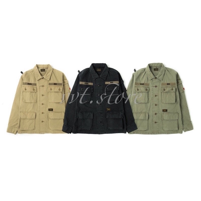 WTAPS 17SS JUNGLE LS / SHIRT. COTTON. CHINO 重水洗 四袋襯衫 外套