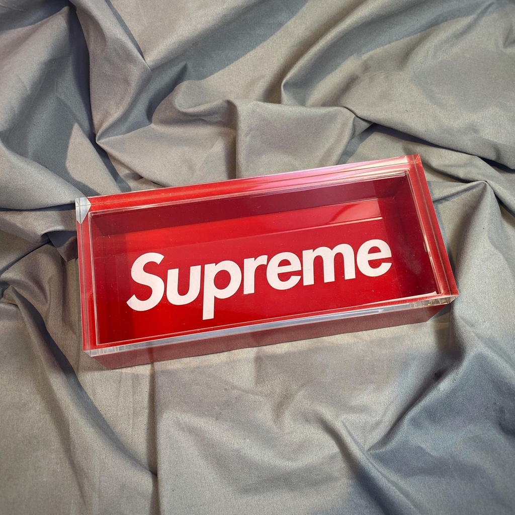 Faithful】SUPREME LUCITE BOX【SUP_ACC071】收納盒壓克力玻璃材質紅