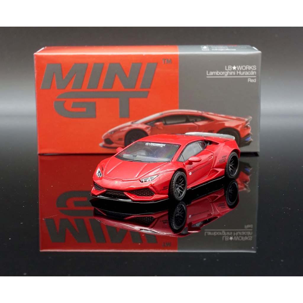 MASH】現貨特價Mini GT 1/64 Lamborghini Huracan LB ver.2 紅#375