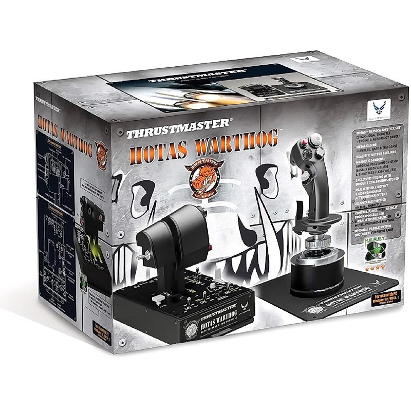 超取免運費)THRUSTMASTER HOTAS WARTHOG 飛行搖桿組合包油門節流閥模擬