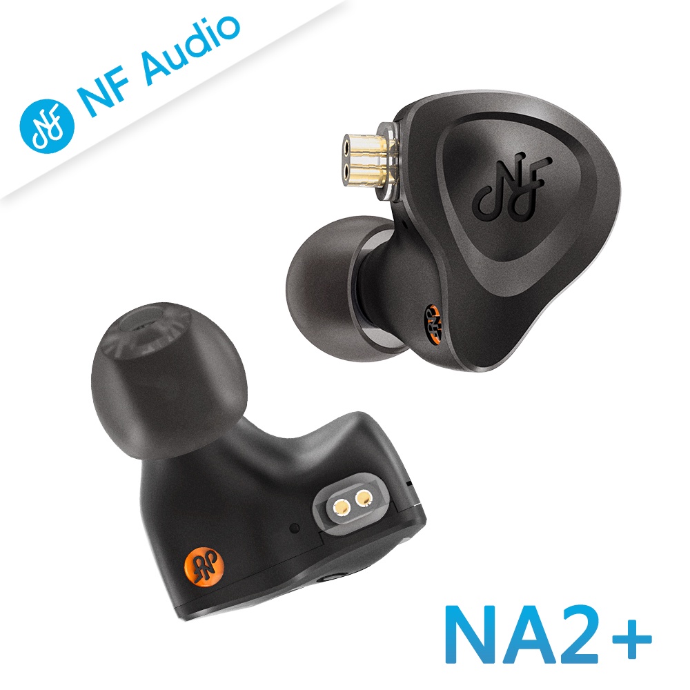 加煒電子」【 NF Audio NA2+ 】黑金屬殼雙腔體動圈CM 可換線入耳耳機