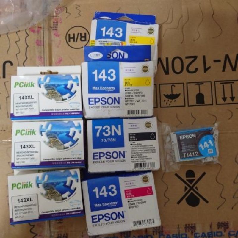Epson 143高印量墨水 73n 系列墨水隨意賣 紅 黃 藍 | 蝦皮購物