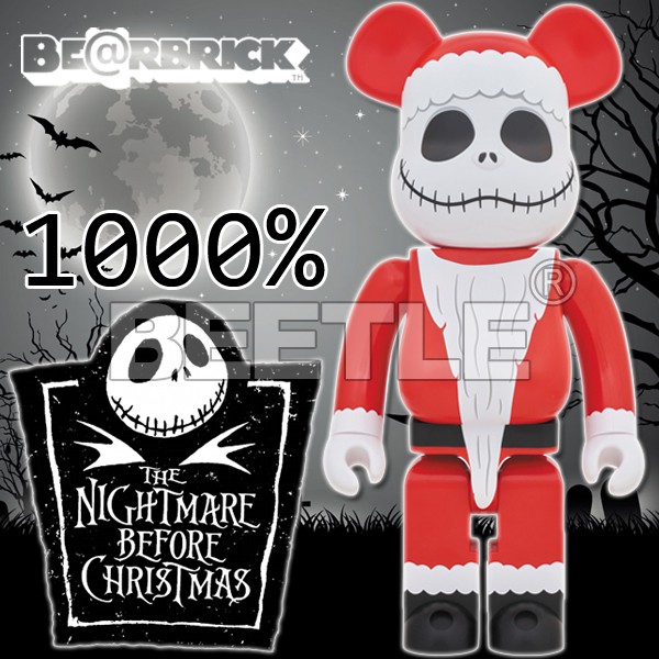 BEETLE BE@RBRICK 聖誕傑克CHRISTMAS SANTA JACK 聖誕夜驚魂庫柏