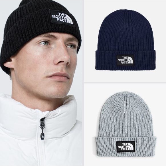 The north face hot sale logo box beanie