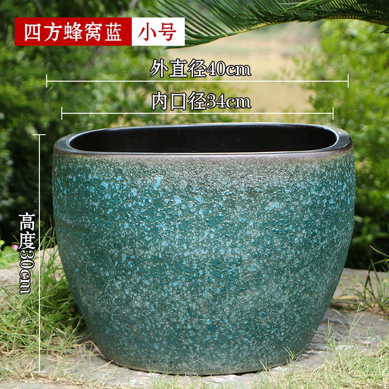 景德镇陶瓷锦鲤金鱼缸特大号庭院门海大型睡莲缸荷花缸老式大水缸