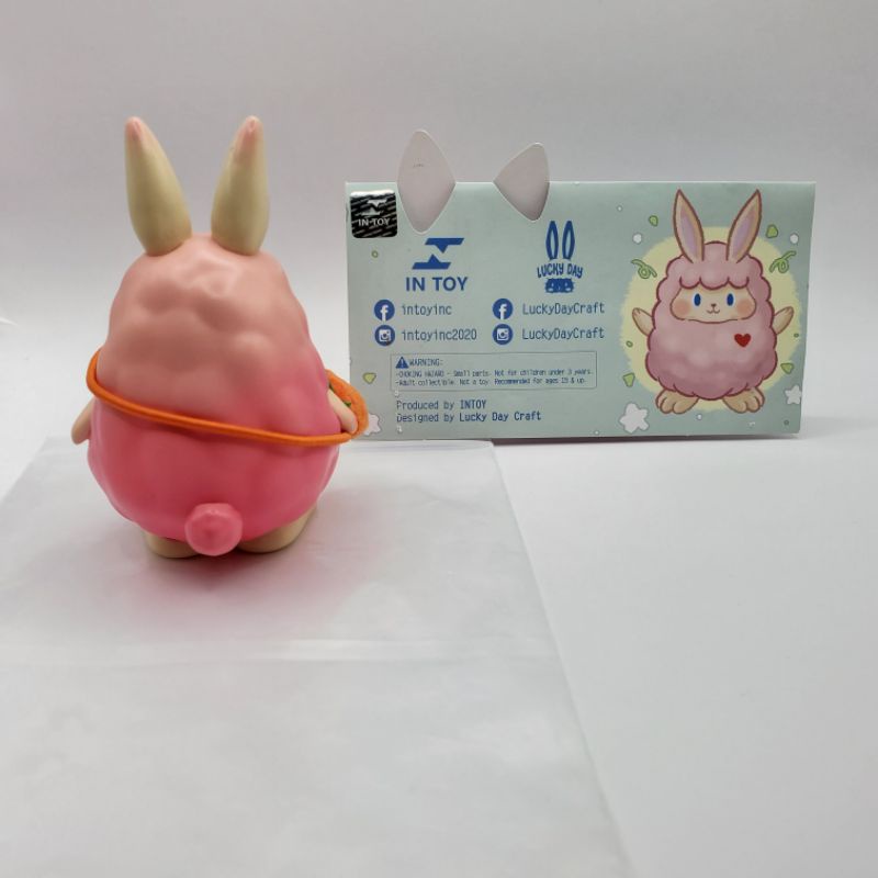 【無傷現貨】兔咩 intoy 粉色一期色設計師玩具 限量100隻 | 蝦皮購物