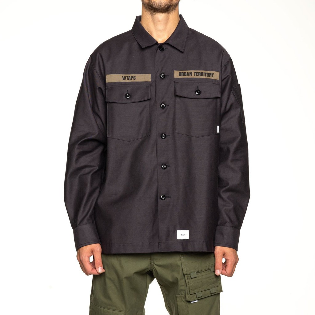 wtaps buds ls cotton satin shirt 20aw