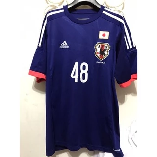 Adidas 日本隊 JFA y.Oshkosh 48冰涼球衣，Ｍ，肩46、胸54、長71公分