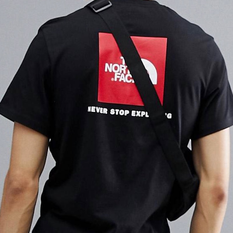 The north face on sale t shirt red box