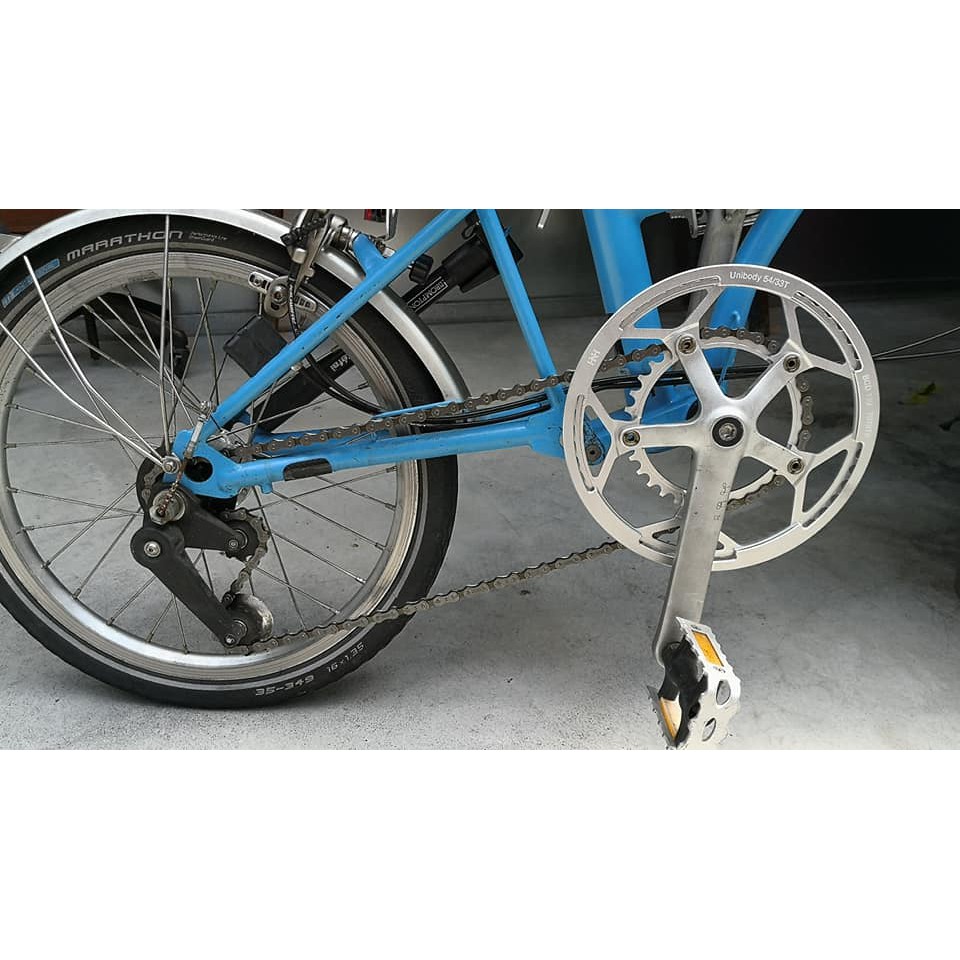 Brompton小布54/33T雙盤輕量超大齒比數控加工CNC Machined(H&H)登山