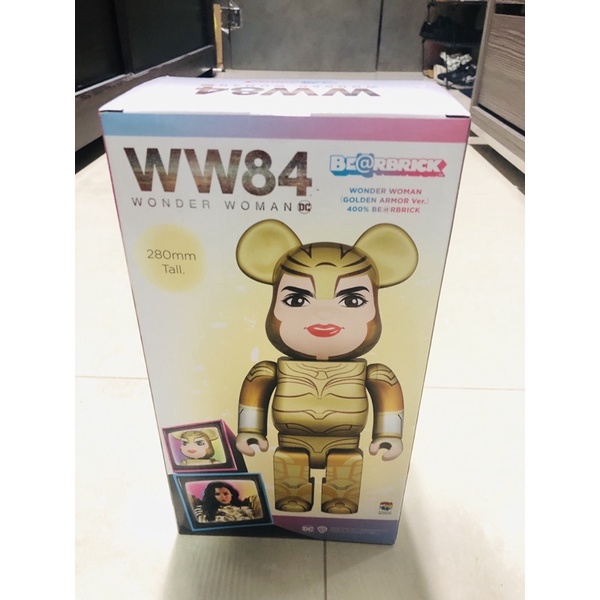 降價全新正品Medicom Be@rbrick Wonder Woman WW84 神力女超人黃金鎧甲