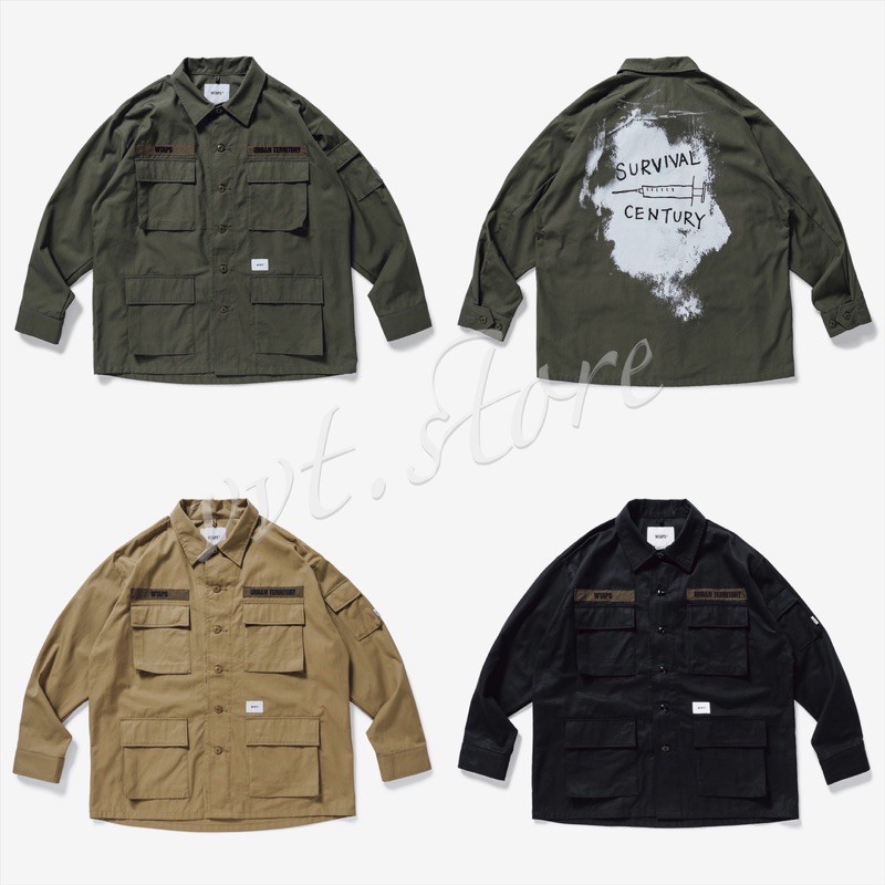 【オリーブ/L】WTAPS 21SS JUNGLE02/ LS/COTTON.