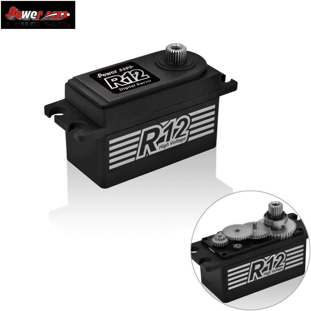 Power HD R12s 12KG 高扭矩無刷 Matel 齒輪伺服 6.0 ~ 8.4V 用於 Rc 1/10 電動 | 蝦皮購物