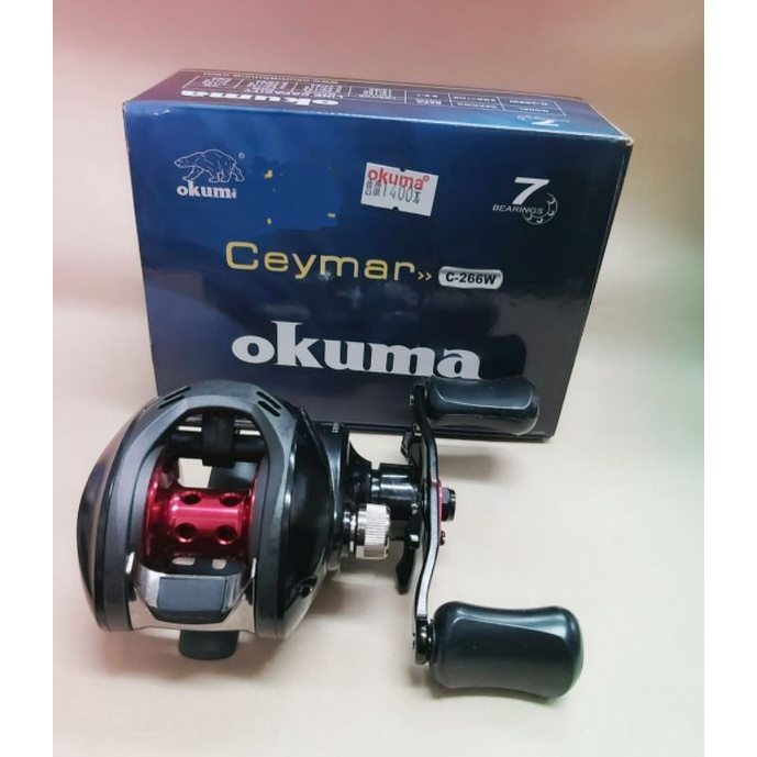 okuma ceymar c 266wlx A Spinning Reels shaped spool helps reduce weight even further OKUMA Ceymar 凱莫斯小烏龜C-266W/C-266WLX 鱸魚路亞捲線器| 蝦皮購物