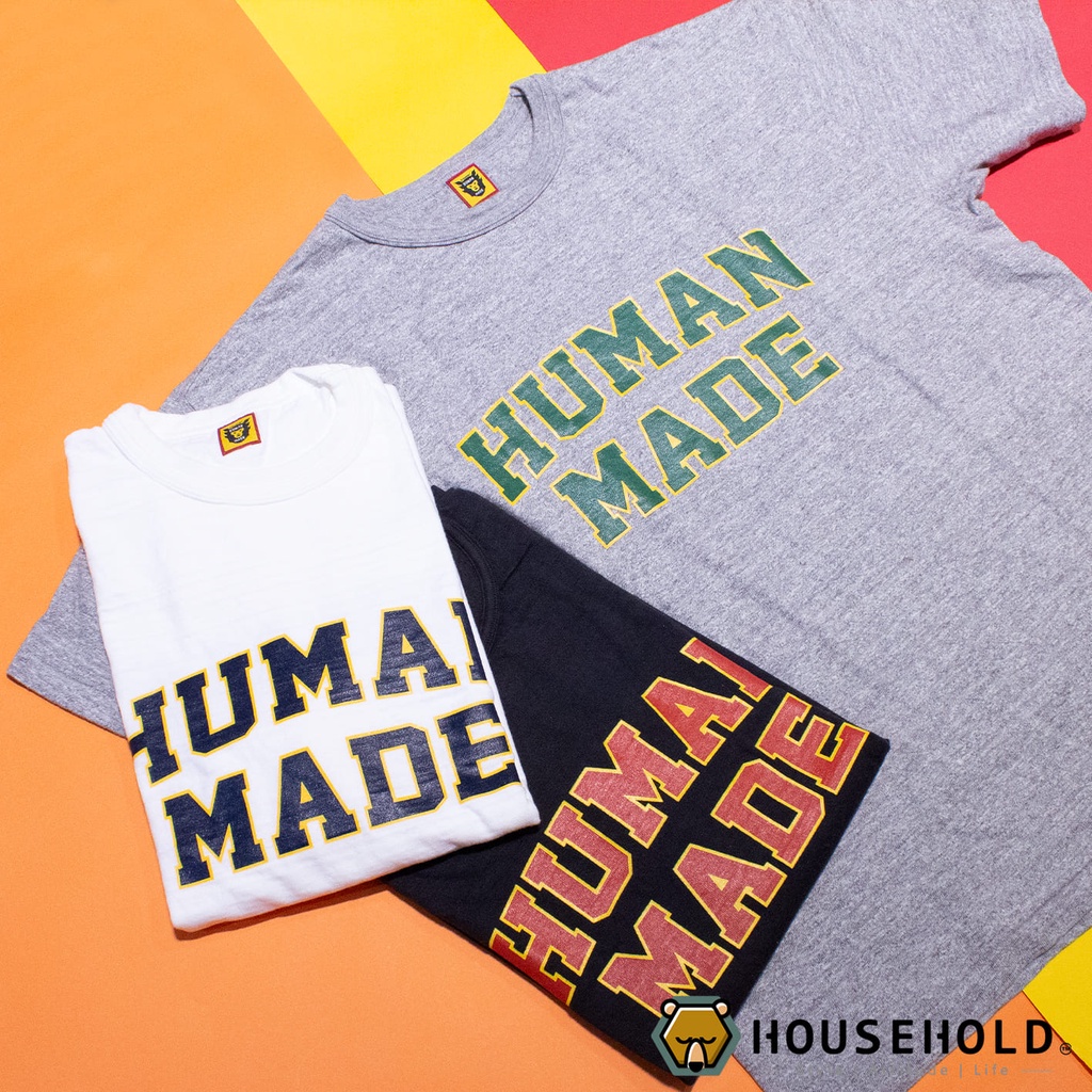 HOUSEHOLD】HUMAN MADE T-SHIRT #2307 字體復古美式天竺棉| 蝦皮購物