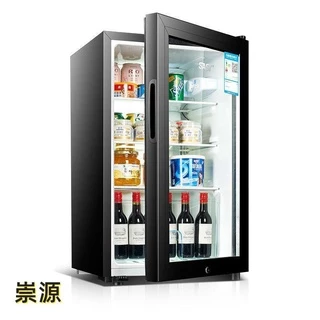 🌸好貨熱賣50/100/165/冰吧冰箱單門冰箱小型玻璃冷藏保鮮茶葉紅酒展示柜