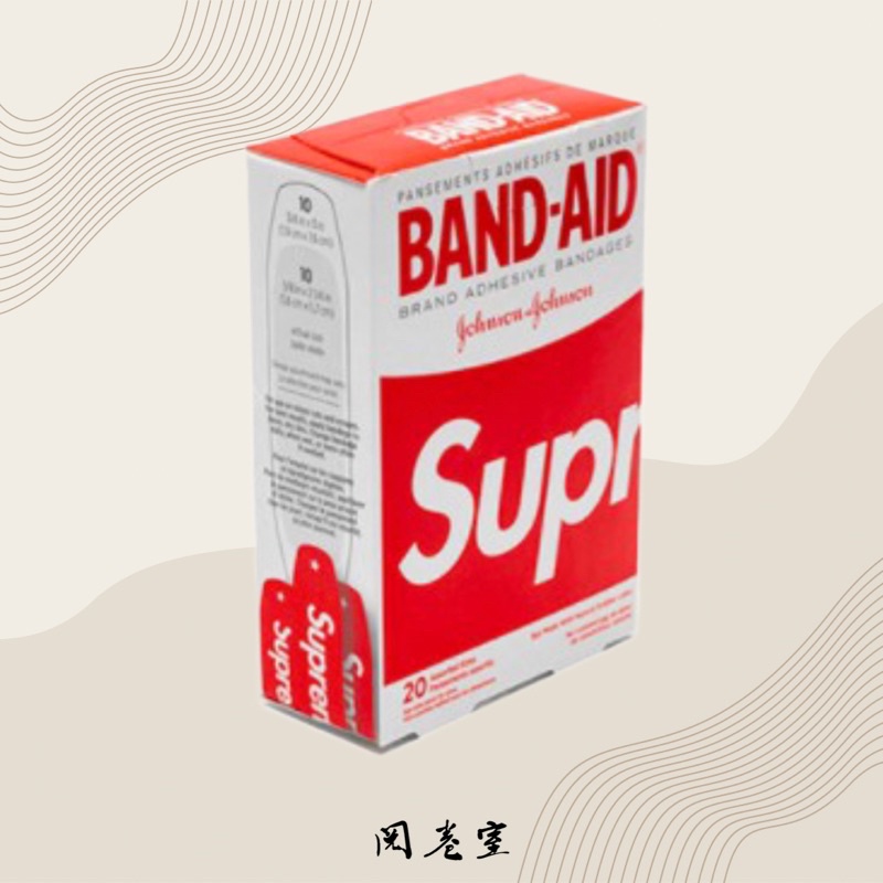 閱卷室』【現貨】Supreme x Band Aid Bandages ok繃貼紙| 蝦皮購物