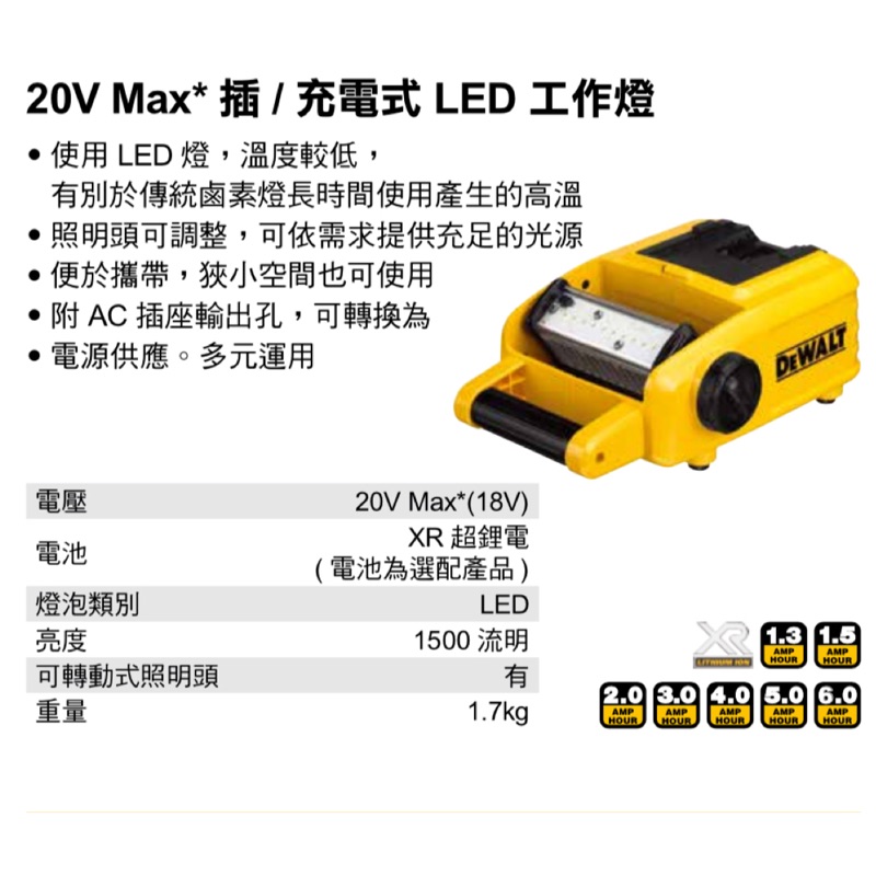 Dcl061 dewalt light hot sale