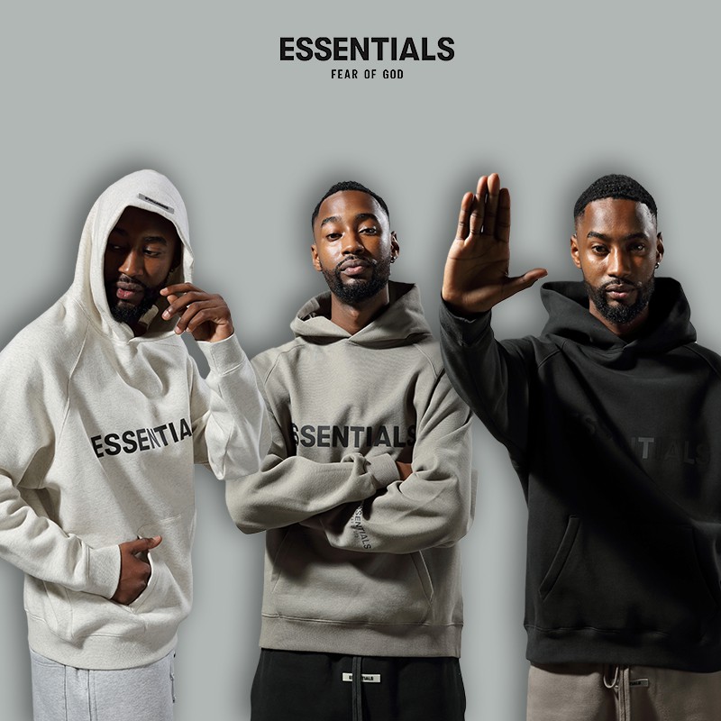 ESSENTIALS PULLOVER HOODIE FOG外套 字母大學T 帽T 長袖寬鬆衣服 Fear Of God